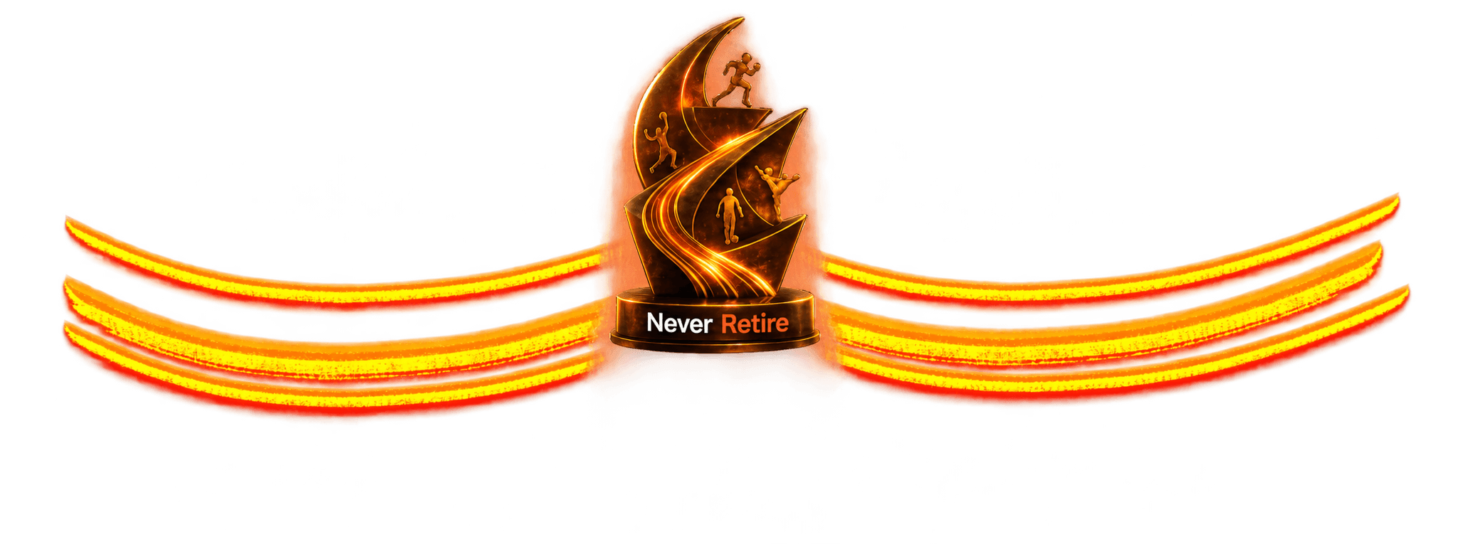 Never Retire Hall of Fame trophy